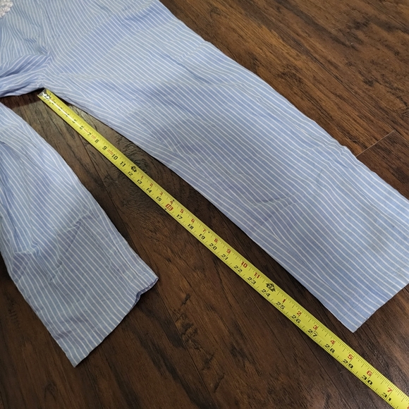 House of Harlow x Revolve White and Blue Devi Stripe Jumpsuit Small - Picture 12 of 14